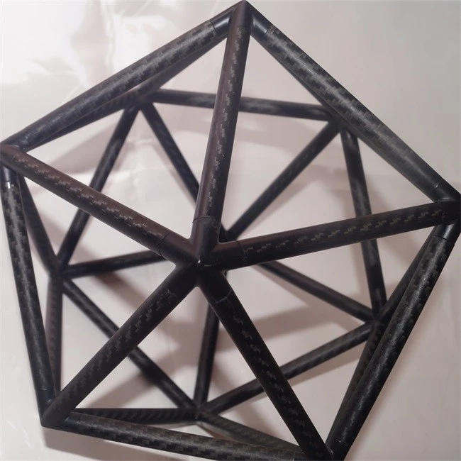 Carbon fiber polygonal ornaments.2