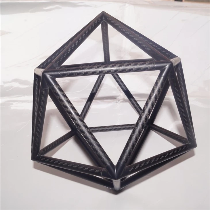 Carbon fiber polygonal ornaments.1